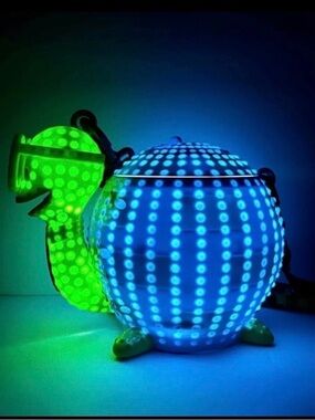 Disney Park Main Street Electric  Parade Light Up Turtle  Sippy Cup